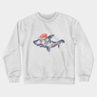 Christmas shark Crewneck Sweatshirt